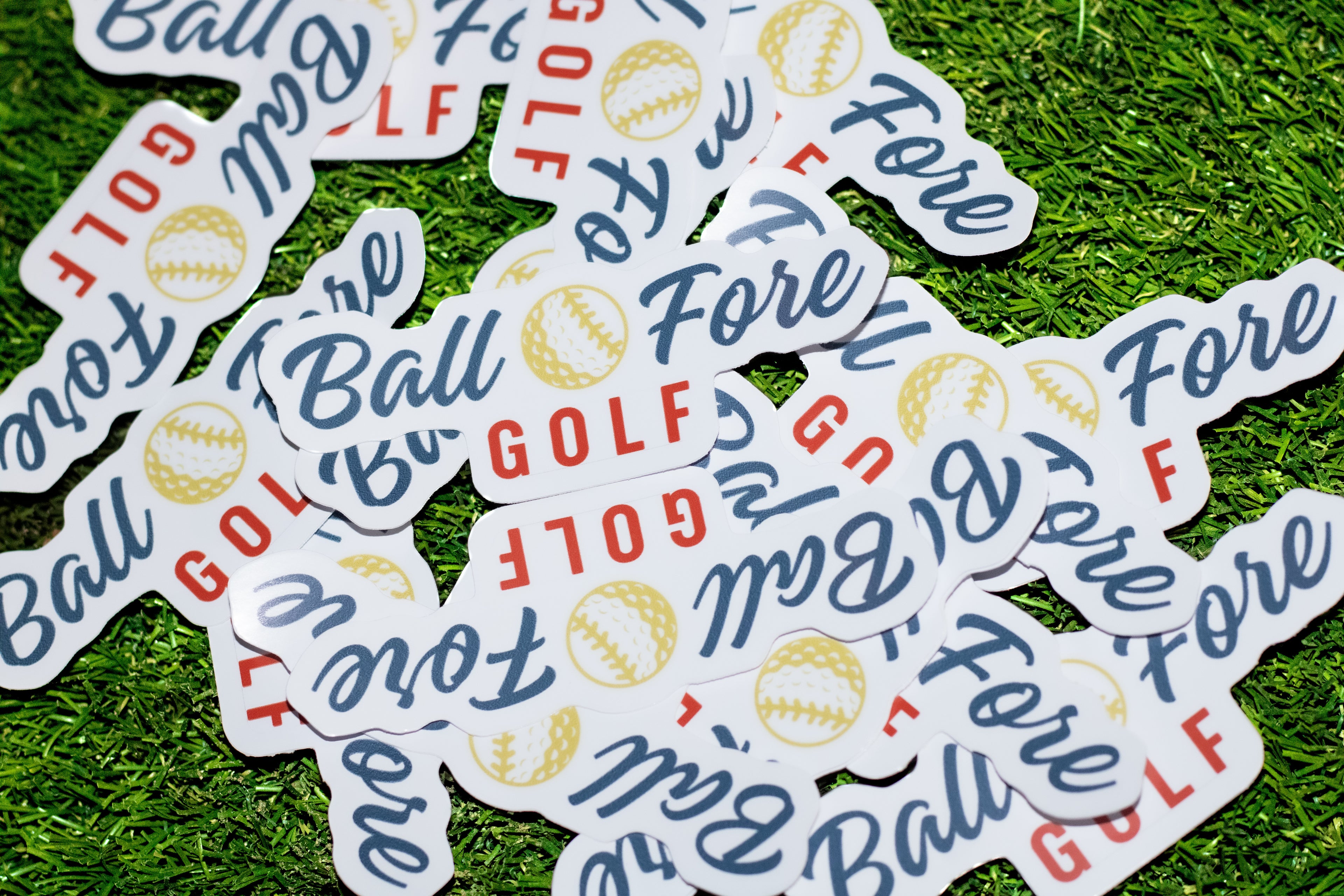 Ball Fore Golf Sticker